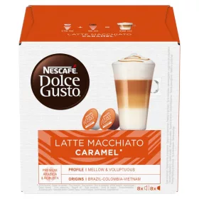  Kávékapszula, Nescafé Dolce Gusto Espresso Latte Macchiato, karamellás 8x2db kapszula