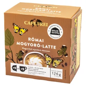   Kávékapszula, Dolce Gusto kompatibilis, Cafe Frei Római mogyoró-latte 9db kapszula