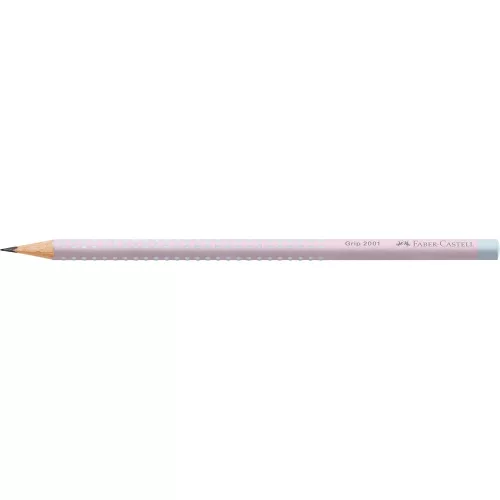 Grafitceruza B, háromszögletű GRIP 2001 Faber-Castell rózsa-égkék test