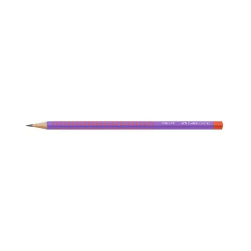 Grafitceruza B, háromszögletű GRIP 2001 Faber-Castell lila-piros test