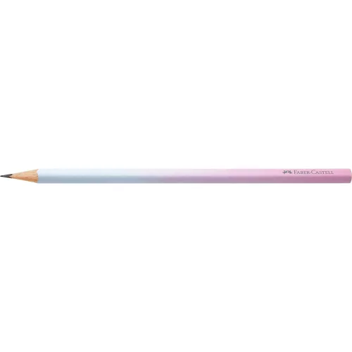Grafitceruza B, háromszögletű színátmenetes Faber-Castell égkék-rózsa test