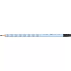   Grafitceruza B,radíros háromszögletű GRIP 2001 Faber-Castell égkék test