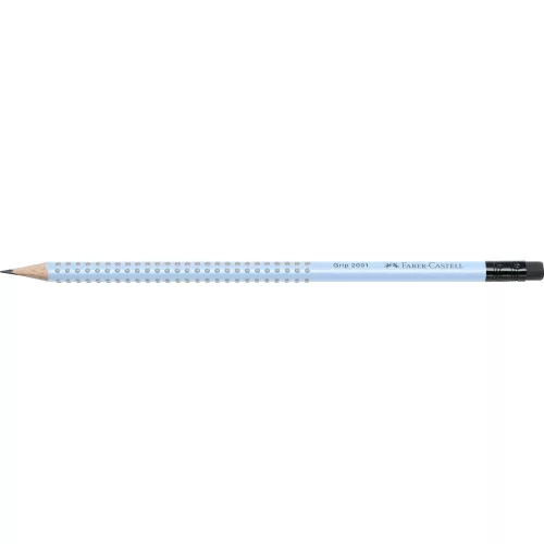 Grafitceruza B,radíros háromszögletű GRIP 2001 Faber-Castell égkék test