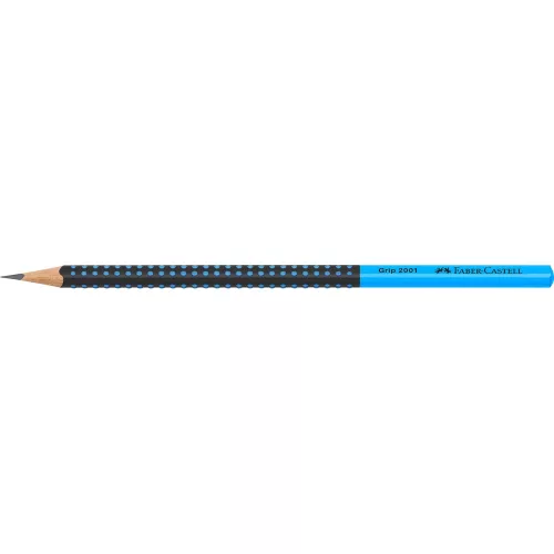 Grafitceruza HB,kéttónusú háromszögletű GRIP 2001 Faber-Castell fekete/kék test