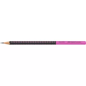   Grafitceruza HB,kéttónusú háromszögletű GRIP 2001 Faber-Castell fekete/rózsaszín test