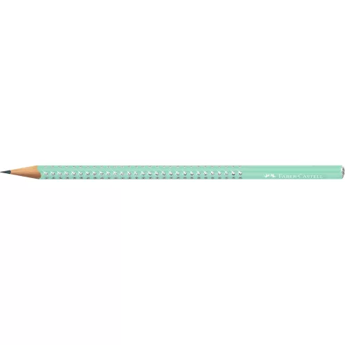 Grafitceruza B,háromszögletű SPARKLE Aurora Faber-Castell mentazöld test