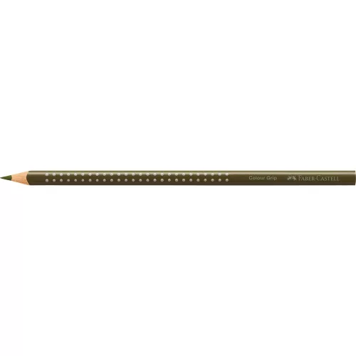Színes ceruza háromszögletű GRIP Faber-Castell olivazöld