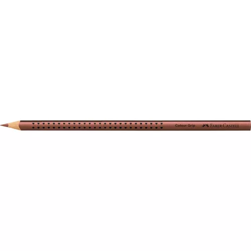 Színes ceruza háromszögletű GRIP Faber-Castell metál rézvörös