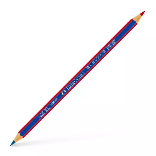 Postairón hatszögletű vékony JANUS Faber-Castell piros-kék