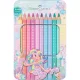 Színes ceruza készlet háromszögletű SPARKLE Faber-Castell 10klf. szín