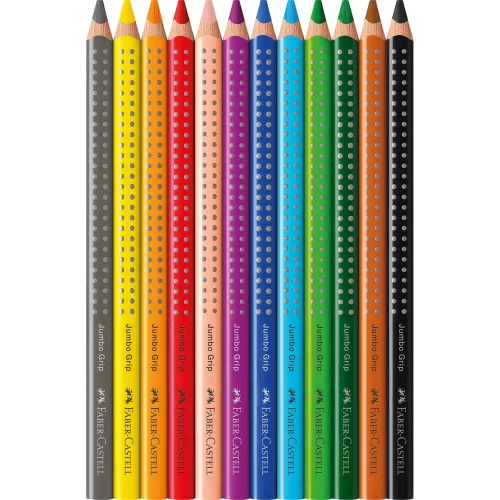 Színes ceruza készlet háromszögletű GRIP Jumbo Faber-Castell  12klf. szín