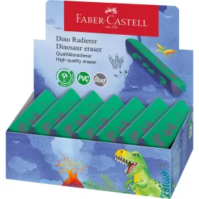   Radír háromszögletű pvc-forgácsmentes DINOSZAURUSZ Faber-Castell