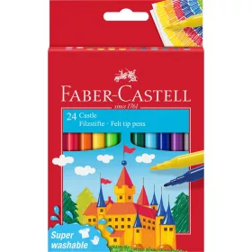   Rostirón, filctoll készlet, kastélyos Faber-Castell 24 klf. szín