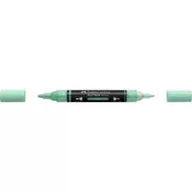   Akril marker kétvégű MULTIMARK 412 Faber-Castell mentazöld