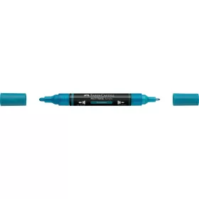 Akril marker kétvégű MULTIMARK 313 Faber-Castell türkiz