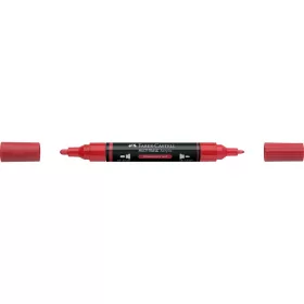   Akril marker kétvégű MULTIMARK 219 Faber-Castell eper piros