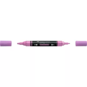   Akril marker kétvégű MULTIMARK 119 Faber-Castell világos magenta