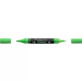   Akril marker kétvégű MULTIMARK 257 Faber-Castell neon zöld