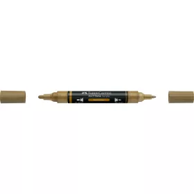   Akril marker kétvégű MULTIMARK 178 Faber-Castell kávé barna