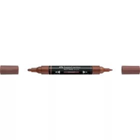   Akril marker kétvégű MULTIMARK 378 Faber-Castell gesztenyebarna