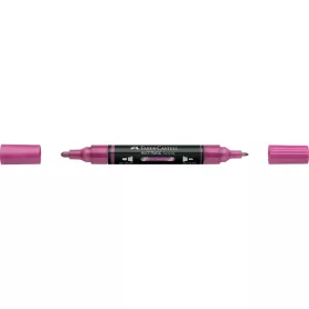  Akril marker kétvégű MULTIMARK 290 Faber-Castell metál rózsaszín