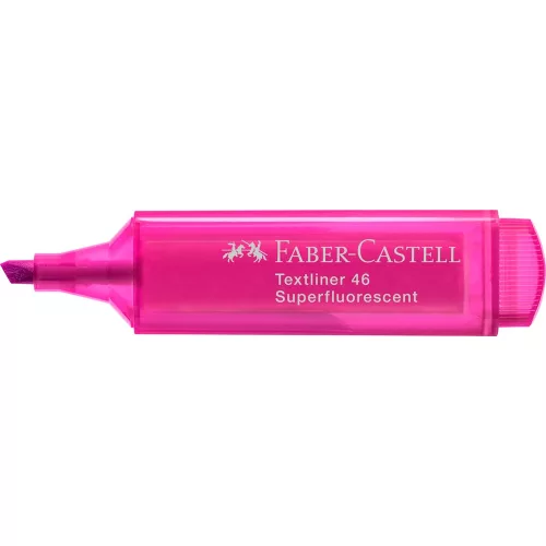 Szövegkiemelő 1-5mm vágott hegyű Faber-Castell 46 fluoreszkáló rózsaszín