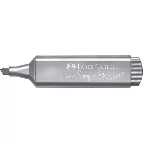 Szövegkiemelő 1-5mm vágott hegyű Faber-Castell 46 metál ezüst