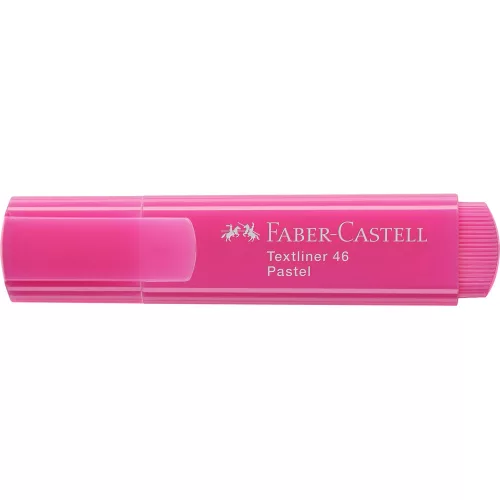 Szövegkiemelő 1-5mm vágott hegyű Faber-Castell 46 pasztell lilás rózsaszín