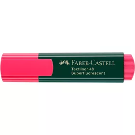   Szövegkiemelő 1-5mm vágott hegyű Faber-Castell 48 fluoreszkáló piros