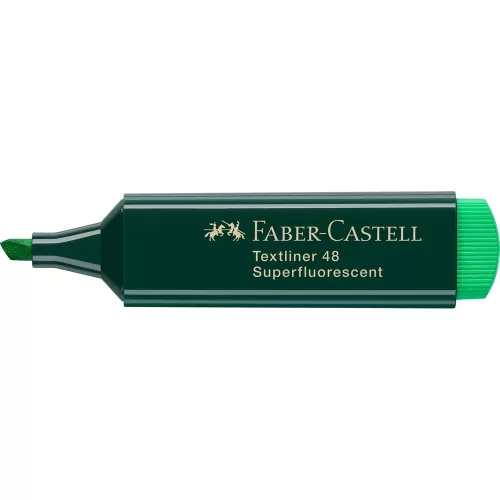 Szövegkiemelő 1-5mm vágott hegyű Faber-Castell 48 fluoreszkáló zöld