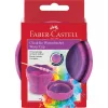 Ecsettál összecsukható mechanizmussal CLIC&GO Faber-Castell rózsaszín márvány