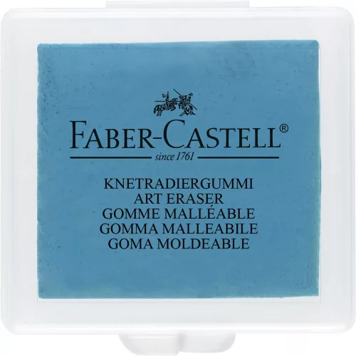 Gyurmaradír műanyag dobozban vegyes színben Faber-Castell sárga,piros,kék