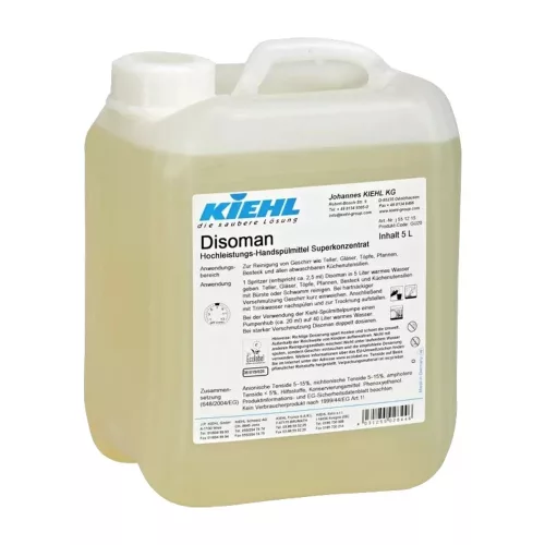Mosogatószer koncentrátum 5 liter kézi Kiehl Disoman