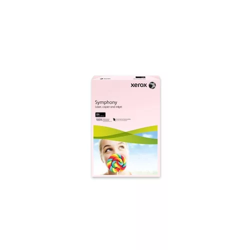 Másolópapír színes, A4, 80 g XEROX Symphony,500ív/csomag, pasztell  rózsaszín