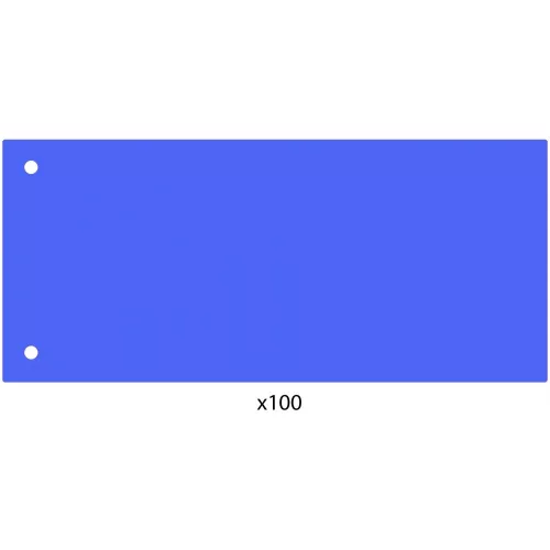 Elválasztócsík, 24x10,5 cm, 100 db/csomag PP Economix kék
