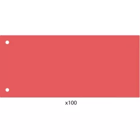  Elválasztócsík, 24x10,5 cm, 100 db/csomag PP Economix piros