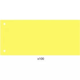   Elválasztócsík, 24x10,5 cm, 100 db/csomag PP Economix sárga