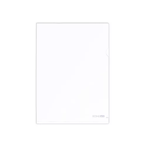 Genotherm 'L' A4, PP 180 micron fényes, víztiszta,  Economix fehér  10db/csomag