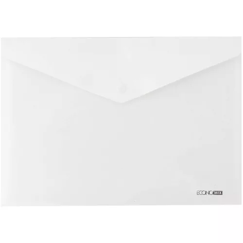 Irattartó tasak A4, PP patentos Economix fehér