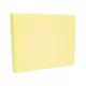 Gumis mappa A4, PP textil textúrájú gerincvastagított 30mm, Optima pasztell sárga