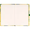 Keménytáblás tervező krémszínű lapokkal, kétheti beosztással, leszorító gumiszalaggal Lemons 130x210mm, Presco