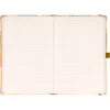 Keménytáblás notesz krémszínű lapokkal, vonalas, leszorító gumiszalaggal Alphonse Mucha – Dance 130x210mm, Presco