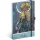 Keménytáblás notesz krémszínű lapokkal, pontozott, leszorító gumiszalaggal Alphonse Mucha – Luna 130x210mm, Presco