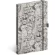 Keménytáblás notesz krémszínű lapokkal, vonalas, leszorító gumiszalaggal Fortnite – Legends 130x210mm, Presco