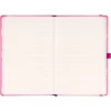 Keménytáblás notesz krémszínű lapokkal, vonalas, leszorító gumiszalaggal Hello Kitty 130x210mm, Presco