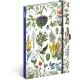 Keménytáblás notesz krémszínű lapokkal, pontozott, leszorító gumiszalaggal Herbs 130x210mm, Presco