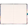 Keménytáblás notesz krémszínű lapokkal, vonalas, leszorító gumiszalaggal Parrot 130x210mm, Presco