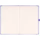 Klasszikus notesz Vivella borítással Lila, pontozott, 13x21cm, Presco