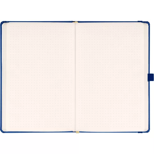 Klasszikus notesz Taggia borítással Dark blue, pontozott, 13x21cm, Presco