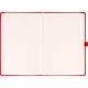 Klasszikus notesz Taggia borítással Red, pontozott, 13x21cm, Presco